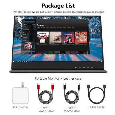 Hopestar 11mm 15.6 Inch Bilgisayar Monitörü 1080P Full HD IPS Dokunmatik Ekran Monitörü