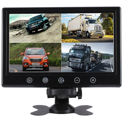 4 Video Giriş 9 Inch 5ms LCD Araç Monitörü 1024X600 Otobüs Kamyon için