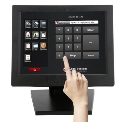 10.4 inç 300cd M2 LCD Dokunmatik Ekran Monitörü USB RS232 Seçenek