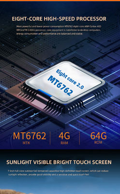 8 inçlik el telefonu BT 5G 4G Endüstriyel Kabarık Tablet IP68 Su geçirmez