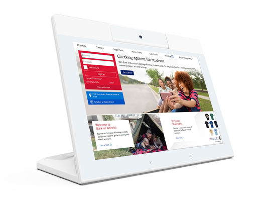 10.1 inç L şeklinde AIO Tablet PC 4G LTE POE NFC RFID dokunmatik ekran