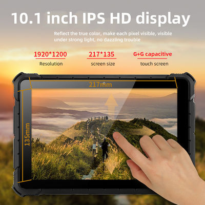 10.1in Sağlam Endüstriyel Dokunmatik Ekran Tablet Hafif Windows 10 Tablet