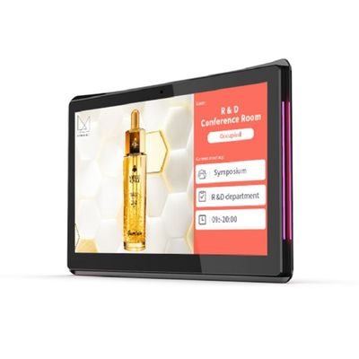 10Toplantı odaları için LED Işık Çubuğu ile.1-inç NFC POE Duvar Montajlı Android Tablet