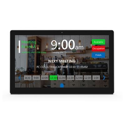 10Toplantı odaları için LED Işık Çubuğu ile.1-inç NFC POE Duvar Montajlı Android Tablet
