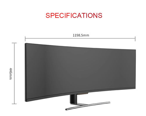 OEM 49 Inch 5k H3CQR HD PC Oyun Monitörü USB HDMI DP Arayüzü