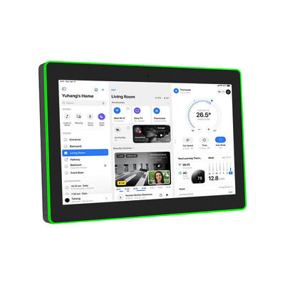 Kalite  13.3Inch Wall Mounted Conference Room Tablet NFC/RFID POE Commercial Android Tablet Surrounding Led Light Fabrika