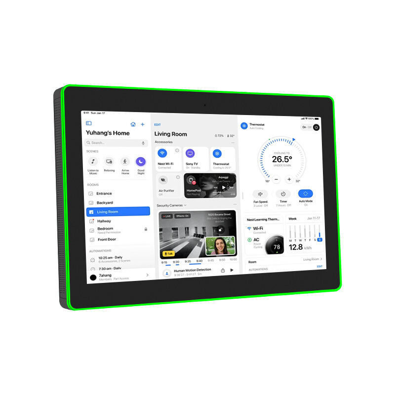 13.3 inç Duvarlı Konferans Odası Tablet NFC/RFID POE Ticari Android Tablet Etraf Led Işık