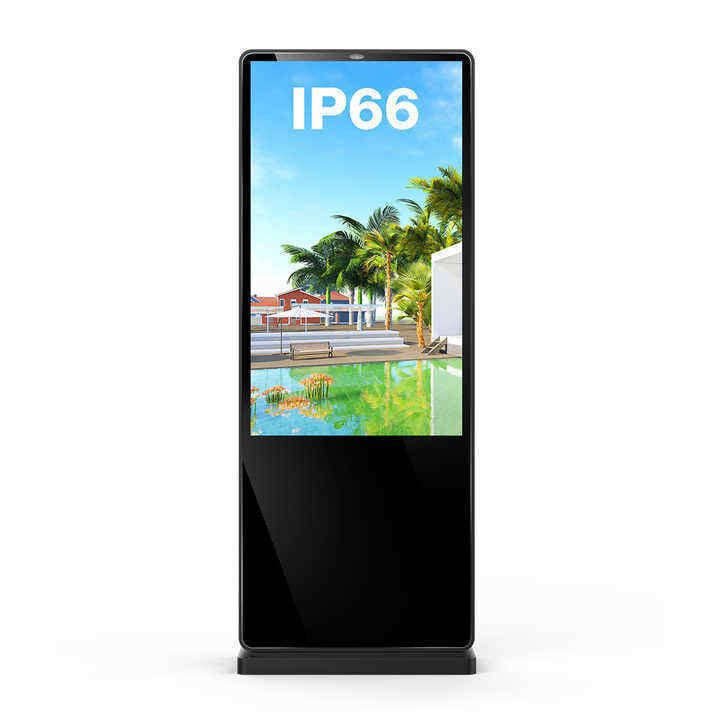 86 inç süper büyük dikey LCD reklam ekranı kapalı kiosklar için zemin duruş