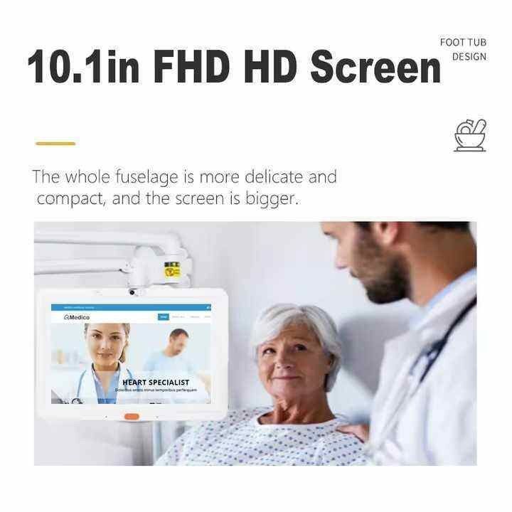 Tıbbi Kullanım Android Tablet 10.1 Inch tıbbi tablet pc android hastane için