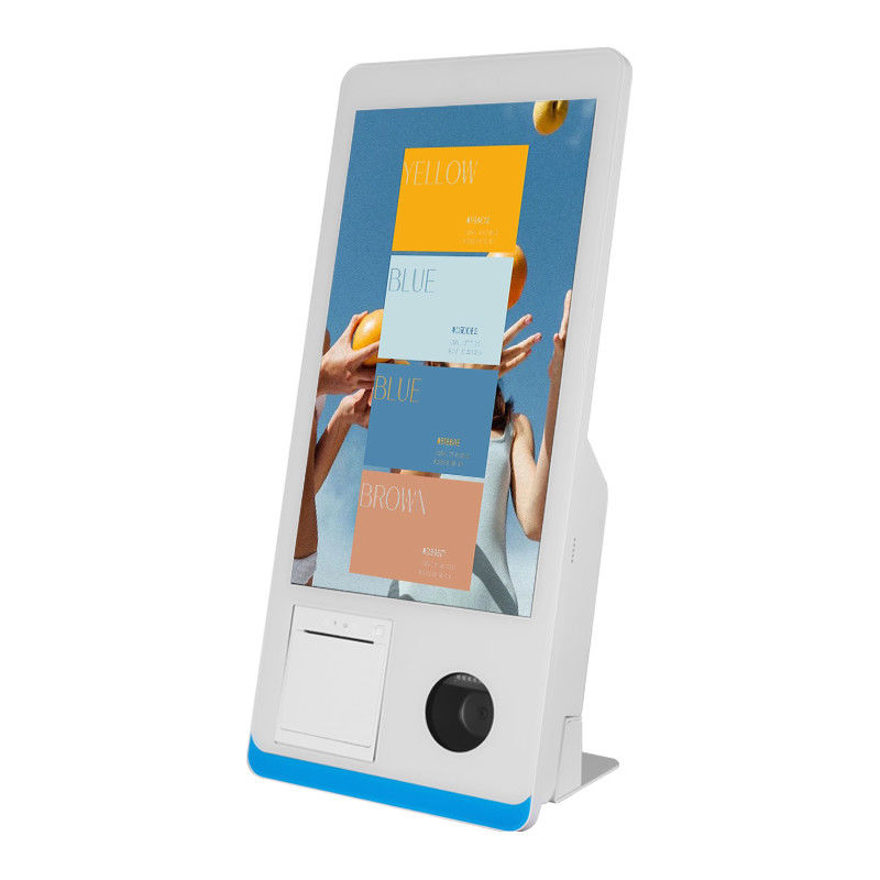 15.6 İnç CE ROHS Sertifikalı İç Mekan Ödeme Kiosk POS Terminali, SDK İşlevi ve Yazıcı ile
