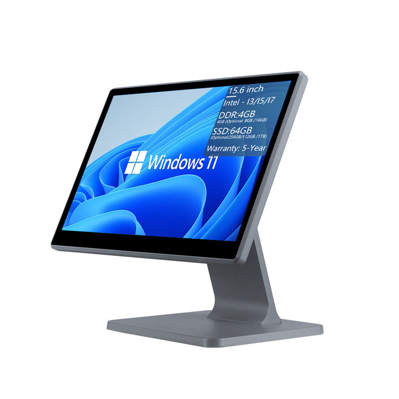 4GB DDR3 Bellek Restoran için 15.6 Inch Point of Sale POS Terminal All in One Touch POS Makine Win POS Sistemleri