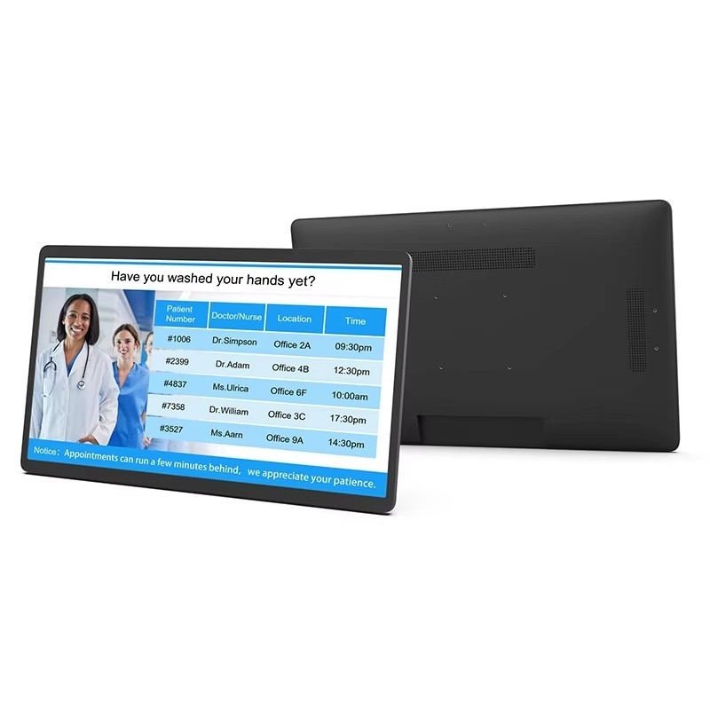 Duvar üzerine monte edilmiş 24 inç android 12 tablet bilgisayar POE NFC LCD dokunmatik ekran Ticari ekran Dijital işaret reklam video oynatıcı