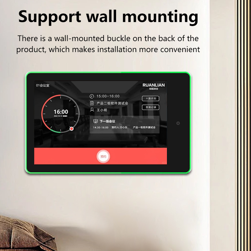 10RK3566 Quad Core ve Meeting Room Rezervasyon Sistemi için PoE Güçlü.1-inçlik Duvar Montajlı Android Tablet