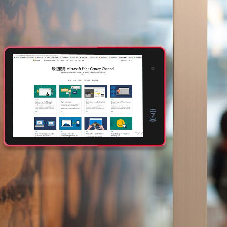 10.1 Inch LED Light Meeting Android Tablet POE NFC Reklam RJ45
