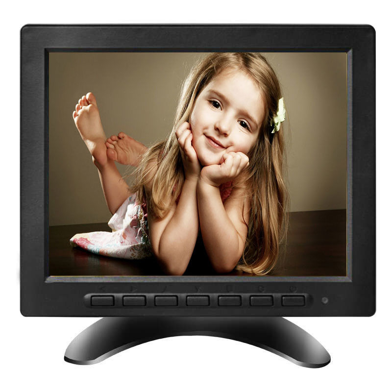 9~36VDC 800x480 8 Inch LCD CCTV Monitor BNC AV HDMI USB ile