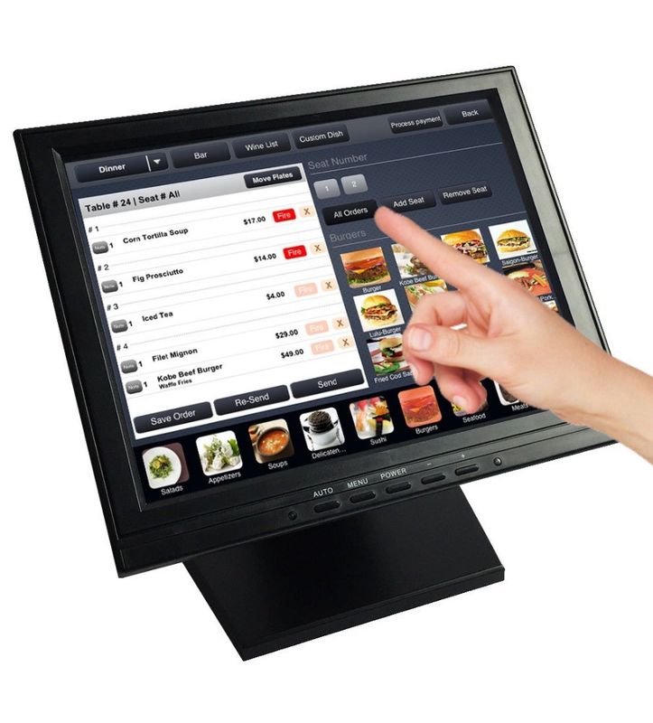 1024x768 dokunmatik ekran masaüstü monitörü / 15 inç dokunmatik ekran monitörü 350cd/m2