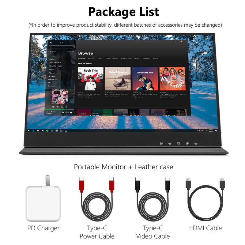 FCC 10 Nokta Wifi Dokunmatik Ekran Monitor / 4k 5ms 1080p Dokunmatik Ekran Monitor