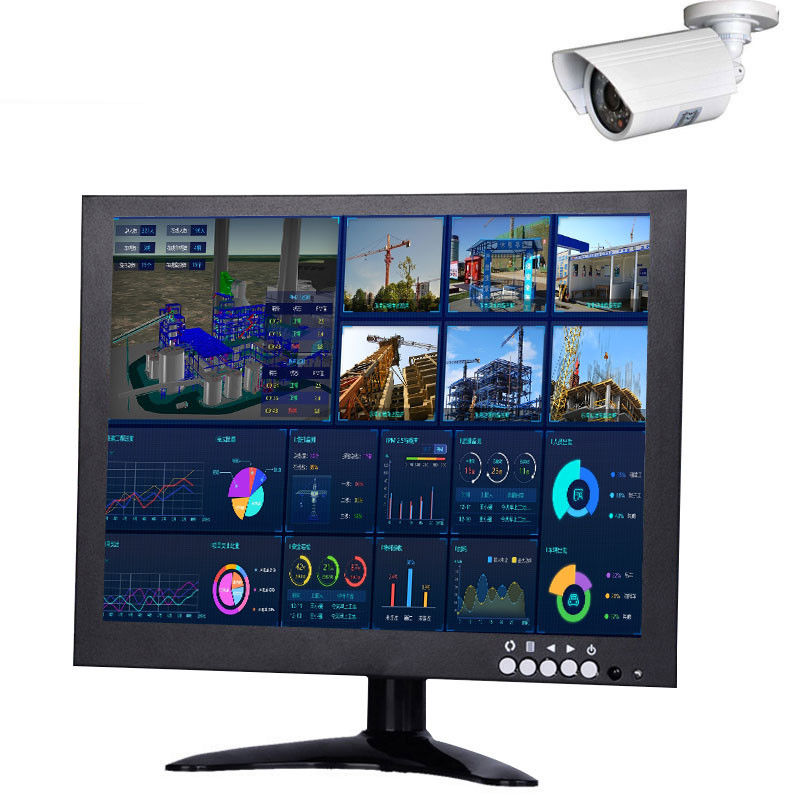24VDC 10 Inch LCD Otomobil Monitörü 300cd/m2 HDMI USB VGA HD Çözümlü LCD Ekran