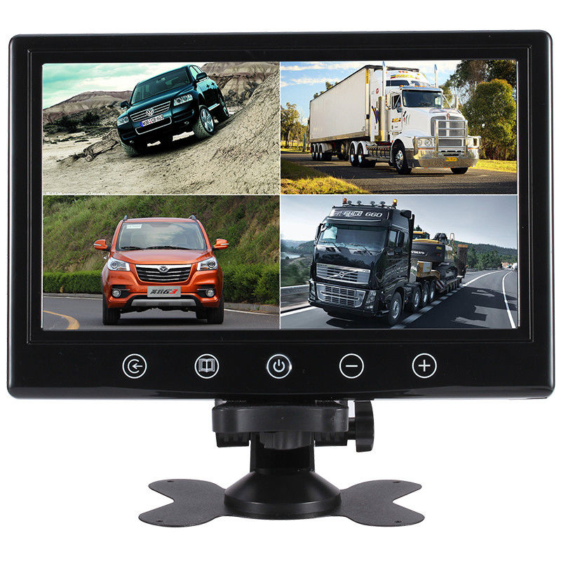 4 Video Giriş 9 Inch 5ms LCD Araç Monitörü 1024X600 Otobüs Kamyon için