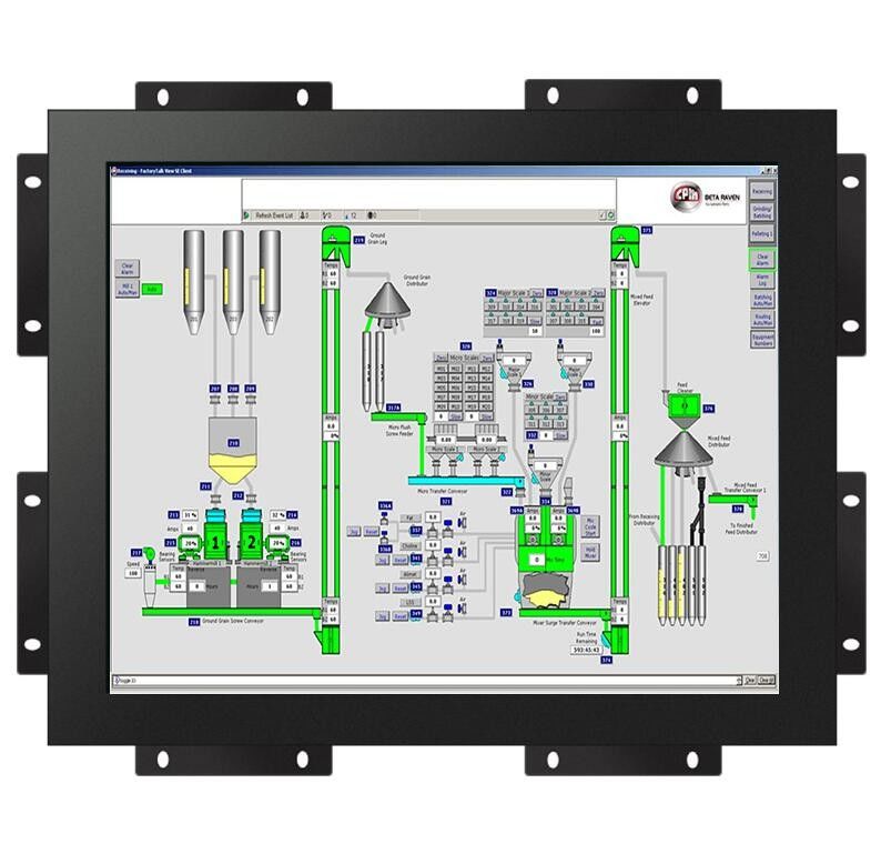 Açık Çerçeve 12 Inç Dokunmatik Ekran Monitörü 350cd/m2 1000cd/m2 isteğe bağlı