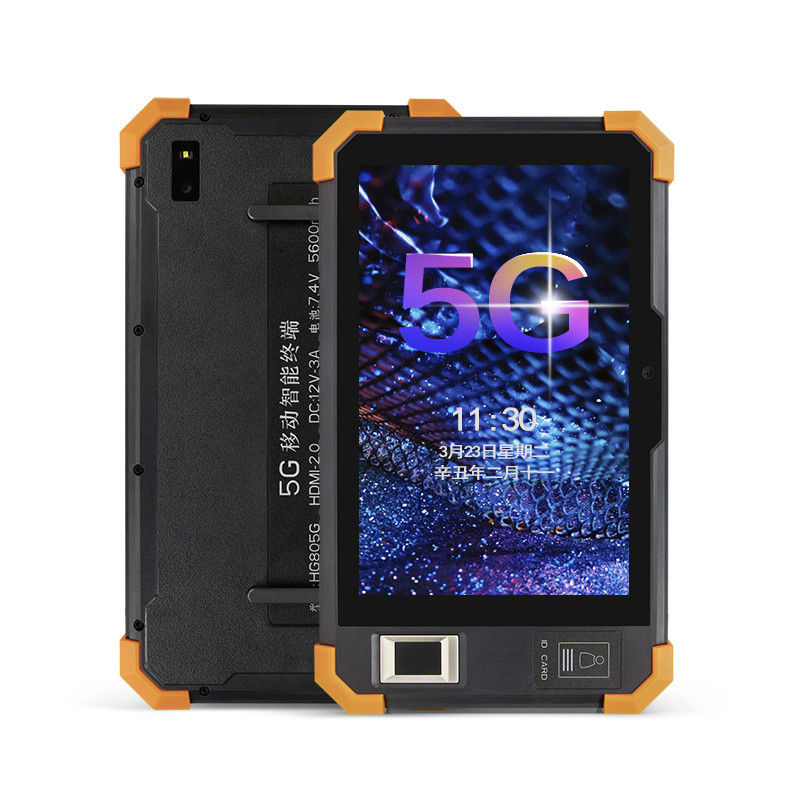 Su geçirmez IP68 8 Inç Android Tablet Endüstriyel 5G Parmak izi Modülü