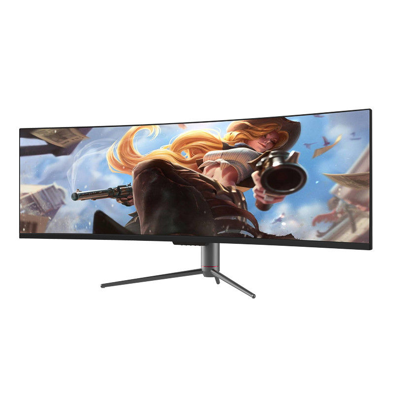 49 inç 120Hz Oyun Masaüstü Monitörü Çerçevesiz Eğimli Geniş ekran