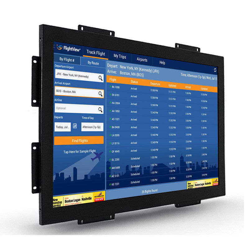 Dahili dokunma 5ms 6ms Açık çerçeve dokunma ekranı monitörü TFT LED LCD IPS