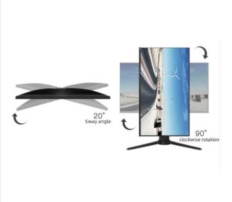Çerçevesiz IPS Oyun Masaüstü Monitörü 1ms Ücretsiz Senkronizasyon 24 Inch 144hz Monitörü