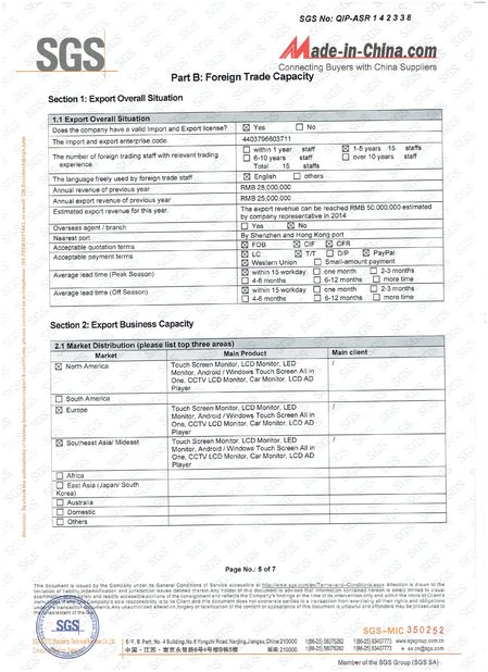 Çin Shenzhen Hopestar SCI-TECH Co., Ltd. Sertifikalar